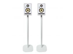 Vebos floor stand Bookshelf Speaker white set XL (100cm)