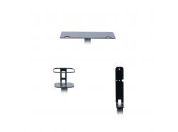 Vebos speaker stand bracket for the Samsung HW-Q990D in color black.