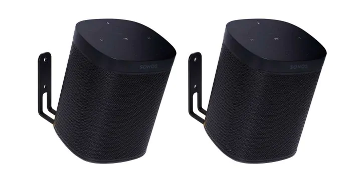 Vebos wall mount Sonos One black 20 degrees set