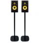 Vebos floor stand Bookshelf Speaker black set XL (100cm)