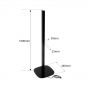 Vebos speaker stand Bookshelf Speaker black set XL (100cm)